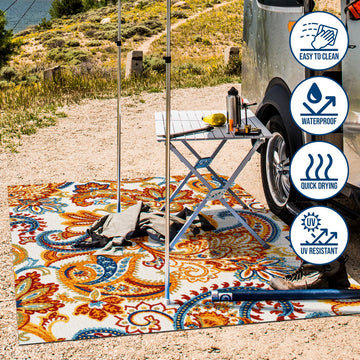 Gordes Paisley High-low Indoor/outdoor Area Rug